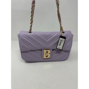 Bebe Bebe Rain Leather Shoulder Bag Lilac